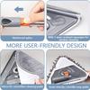 85" Wall Mop, Adjustable Pole Wall Cleaning Mop with Long Handle with Extension Rod 39" to 85", Base Wall Cleaning Mop 360 Rotatable Triangle Microfiber Mop, 6 Removable Washable Mop Pads view 3