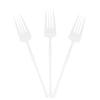 EcoQuality White Disposable Plastic Fork - Heavy Weight Plastic White Cutlery, Disposable Utensils, Silverware Perfect for Wedding, Birthday, Event Planning, Baby Shower, Anniversaries (32) view 1