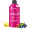 Zena Nutrition Liquid Collagen for Women & Men (Type 1 & 2) & 5000mcg Biotin, 2500mg Verisol Bioactive Collagen Peptides, Hair, Skin, Nail Supplement, Mixed Berry, 60 Servings, 20.3 fl oz view 1