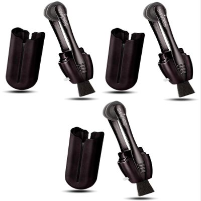 Calabria Swipes Mini Eyeglass Cleaner Carbon Glasses Lens Cleaner Black 3 Pack Sunglass Eye Glasses Cleaner Tool Accessories