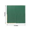 Efavormart 50 Pack | 2 Ply Soft Hunter Emerald Green With Gold Foil Edge Party Paper Napkins, Dinner Cocktail Beverage Napkins view 3