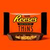 Reeces Dark Peanut Butter Cups Thins Dark Chocolate & Peanut Butter - 1 Pound of Approx 38 Pieces Dark Chocolate Candy - Bulk Candy Individually Wrapped - Snacks reeces peanut butter cups Thins - Perfect for Gifting, Pinata Candy, and Office - Ideal view 4