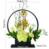 GLigeT Artificial Flowers Simple Peony Fake Flower Bonsai Artificial Flower Bonsai for Living Room Corridor Hotel Display Silk Flower Bonsai Iron Frame Fake Flowers view 2