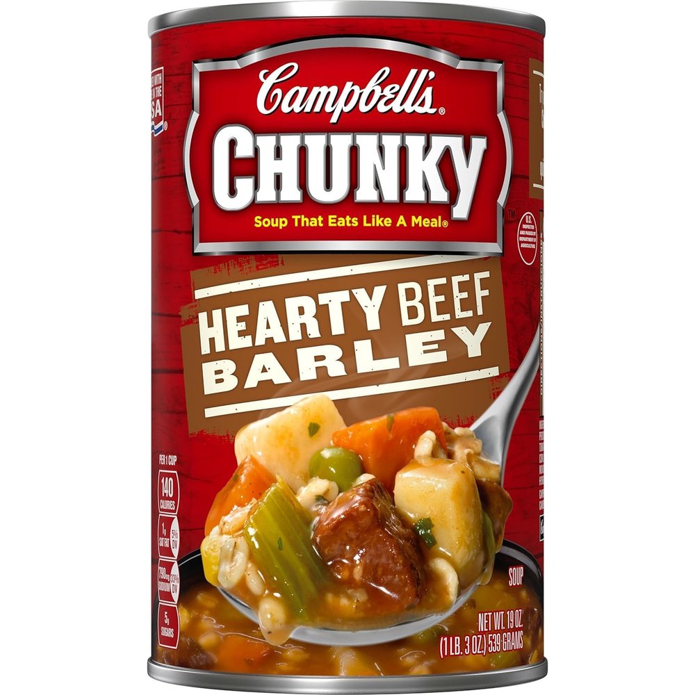 Chunky Soup, Hearty Beef Barley, 18.8 Ounce (Pack of 6)