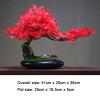 Artificial Bonsai Tree Bonsai Realistic Fake Plant Decoration Artificial Juniper Bonsai Tree with Pony Figurine 19 Inch -20 Inch Tall with Pot for Decoration, Desktop Display, Zen Garden Decor Artific view 2