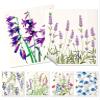Miss Adola 6 Pack Swedish Dishcloths for Kitchen - Reusable Dish Cloths for Washing Dishes Absorbent Cute Funny Kitchen Towels Cleaning Sponge, Lavender Flower view 1