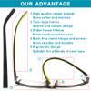 acavefox 4 Pack 3.5 Reading Glasses Men Readers Blue Light Blocking Computer Eyeglasses Stylish Rubber Temple Wide Frame view 3