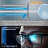 acavefox 4 Pack Reading Glasses 2.0+ Men Readers Blue Light Blocking Computer Eyeglasses Comfortable Rubber Temple Wide Frame view 4