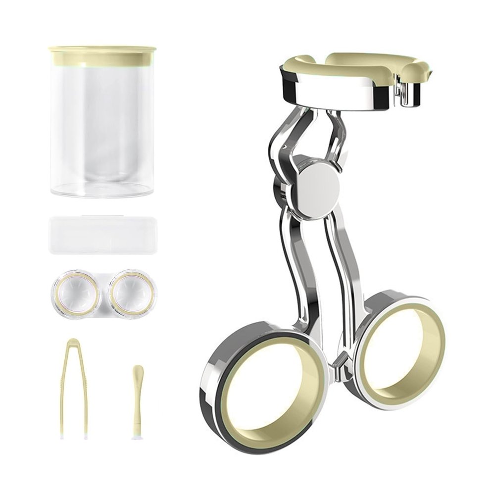 Talent Star Contact Lens Eyelid Stretche,Wearing Lens Accessories Soft Contact Lens Remover Eye Contact Applicator Tool Easy to Insert Or Remove Contact Lenses for Daily Home Travel Yellow