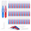 Duozhenzhu Gum Brushes go Between Teeth Tight Interdental Slim Brushes with 360 Angled Soft Bristles,Brace Floss Cleaner Cleaning Tools 2 Size view 1