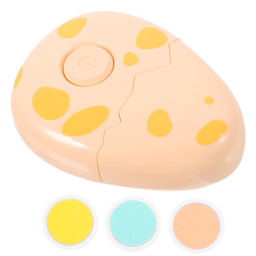 FOMIYES Electric Nail Trimmer Safe Cartoon Nail File for Manicure Grinding for Newborns and Toddlers Yellow