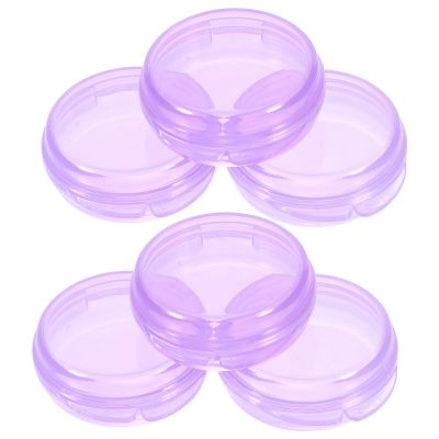 6Pcs Round Pill Box Organizer Travel Pill Container Pocket Pharmacy Portable Mini Pill Case Holder Containers for Medication
