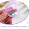 6Pcs Round Pill Box Organizer Travel Pill Container Pocket Pharmacy Portable Mini Pill Case Holder Containers for Medication view 4