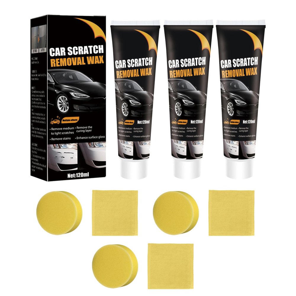 VIED Car Scratch Repair Paste, Car Scratch Remover, Car Scratch Removal Wax, Scratch Repair Wax for Car (3pcs)