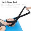 LUCKDANO Neck Stretcher Strap Chiropractic Decompression Comfortable Handle Cervical Traction Pull Device with Chin Strap view 2