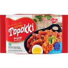 MamaSuka Instant Topokki Korean Rice Cake, 134 gram (Pack of 3)