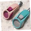 ifundom 4pcs Boy Girl Magnifier Nail Clippers Safe Ergonomic Handle Nail Care for Newborn Girl view 4