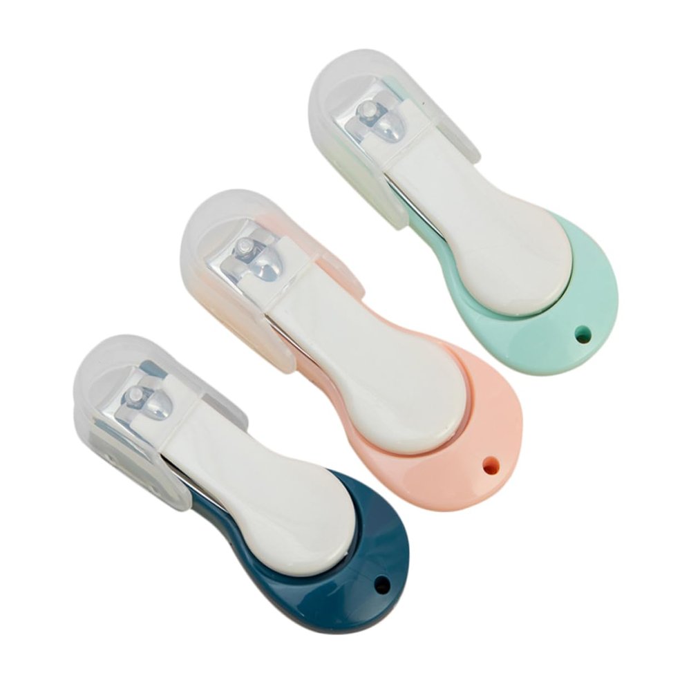 ifundom 3pcs Nail Clippers Safe and Nail Trimmers for Newborns and Toddlers Featuring Comfortable Grip and Material for Parents