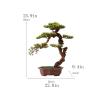 Artificial Plants Bonsai Artificial Bonsai Tree Artificial Bonsai Tree 25.9in Green Simulation Welcome Bonsai Tree Living Room Office Desktop Decor Artificial Bonsai Plant Ceramic Flower Pot Artificia view 2