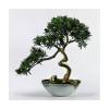 Artificial Plants Bonsai Artificial Bonsai Tree Artificial Bonsai Tree New Chinese-Style Simulation Luohan Pine Bonsai Tree 25.6 in Large Green Simulation Welcome Pine Bonsai Plant Ceramic Flower Pot view 1