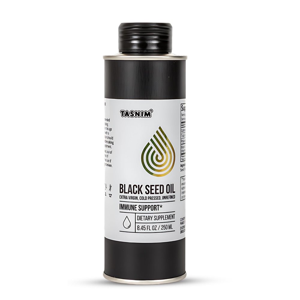 100% Ethiopian BlackSeed Oil 8.45 Oz - Cold Pressed Black Seed Oil for Immune Support, High Potency 5.7% - 21% Thymoquinone Skin, Hair & Overll Health - Unrefined Black Cumin Seed Oil - Gluten Free