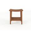 18" Sumba-Bjn Slatted Teak Shower Bench with Shelf view 2