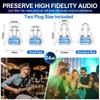 High Fidelity Concert Ear Plugs, Reusable Musicians Earplugs, 24dB Noise Reduction Music Ear Plugs for Concerts, Musicians, Festival, DJ's, Nightclub, Drummers, Party (4 Pairs) view 3