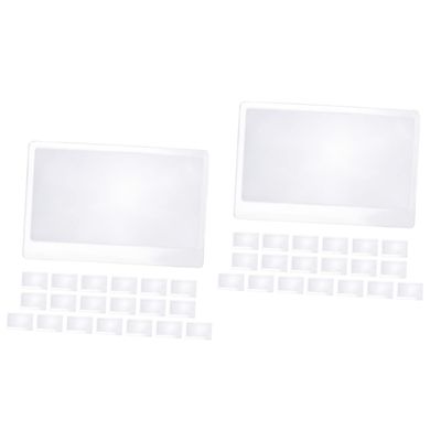 Gatuida 40pcs Reading Magnifier for Books Magnification Lens Lightweight Portable Credit Card Magnifying Magnifying Sheets Reading Aid Tools