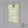 BAWHO Gouache Natural Stone Gua Sha Massage Comb Head Body Meridian Scraping Reflexology Blood Circulation Jade Therapy Tools 1Pcs (Color : Hua) view 2
