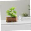 ABOOFAN Artificial Bonsai Miniature Landscape for Home and Office Decor Plastic Potted Greenery Low Maintenance Faux Plant for Desktop and Dollhouse Decoration view 3
