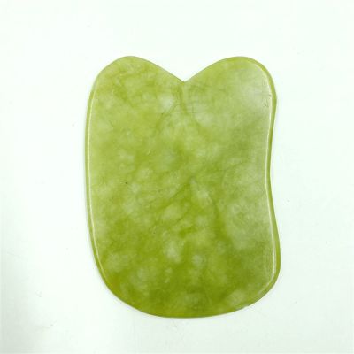 MObyat Jade Stone Gua Sha Scraper Massage Board Face Massager Natural Gouache Healing Stone for Skin Lifting Detox Beauty Care 1Pcs (Color : Broadsword Shape)