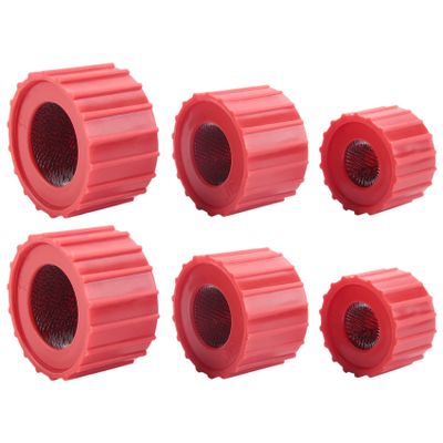 ALOEU 6 Pieces Copper Pipe Cleaners, Handy Sized Plumber, Tube Cleaning Brush for Copper, Copper Pipe Cleaner (3 Sizes)