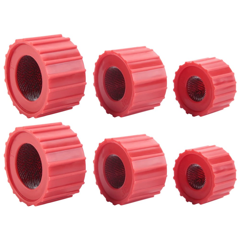 ALOEU 6 Pieces Copper Pipe Cleaners, Handy Sized Plumber, Tube Cleaning Brush for Copper, Copper Pipe Cleaner (3 Sizes)