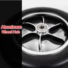 10inch Wheelchair Caster Front Wheel Replacement, 10" x 2" Non-pneumatic Black Solid Tire for Power Wheelchair, Aluminum Alloy Wheel Hub, 2 Pcs view 4