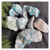 JCAKES Natural Crystal Rough Natural Blue Green Yellow Apatite Crystal Rough raw Stone Skirt Sample 100-400g (Size : 200-300g) view 3