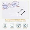 Gogogmee Replacement Eyeglasses Frame Temples Alloy Glasses Arms Legs for Glasses Easy to Use 609 Silver view 3
