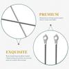 Gogogmee Replacement Eyeglasses Frame Temples Alloy Glasses Arms Legs for Glasses Easy to Use 609 Silver view 4