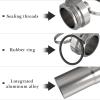 Adorila 4-Pack Metal Earplug Case - Crush-Proof Keychain Holder - Waterproof Replacement Travel Capsule for Concert & Sleep Earbuds (Black & Silver) view 2