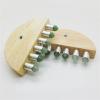MObyat Healing Stone Natural Jade Gua Sha Scraper Head Body Meridian Scraping Massage Tool Drainage Relaxation Care 1Pcs view 1