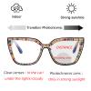 laureles Colorful Rhinestone Photochromic Bifocal Reading Glasses Women Transition Sparkling Bling Readers (Colorful Diamond, +2.25 Magnification) view 2