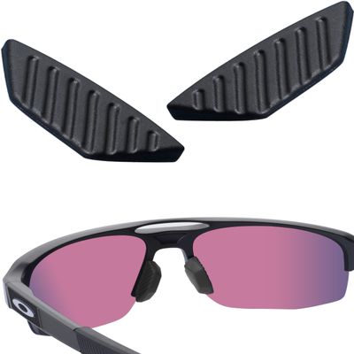 LenzReborn Replacement Nose Piece Nose Pads for Oakley Mercenary OO9424 Sunglasses - Black