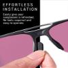 LenzReborn Replacement Nose Piece Nose Pads for Oakley Mercenary OO9424 Sunglasses - Black view 3