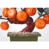 Artificial Bonsai Tree Feng Shui Auspicious Bonsai Ornaments, Jade Carving Orange Tree Bonsai, Living Room TV Cabinet Bonsai Porch Ornaments Office Decoration Bonsai view 4