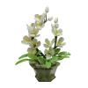Artificial Bonsai Tree Feng Shui Auspicious Jade Bonsai-Magnolia Flower Bonsai Ornament Suitable for Living Room Porch Balcony Decoration Office Decoration Bonsai view 1