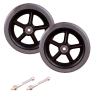 1 Pair 6/7/8 Inch Replacement Wheelchair Front Wheels for Many Standard Wheelchairs Walkers, Anti-Slip Solid Rubber Wheel Parts with 5/16" (8 mm) Bearing (Size : 6inch/15cm) view 1