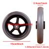 1 Pair 6/7/8 Inch Replacement Wheelchair Front Wheels for Many Standard Wheelchairs Walkers, Anti-Slip Solid Rubber Wheel Parts with 5/16" (8 mm) Bearing (Size : 6inch/15cm) view 3