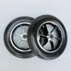 10 Inch Wheelchair Front Wheels, 10x2 Solid Non-Inflatable Caster Wheel, Aluminum Rim with 1/2" (12mm) Bearing for Electric Wheelchairs Assembly(1 Pair) (Color : Gray) view 4
