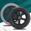 1 Pair 6/7/8 Inch Wheelchair Front Wheels, Non-Pneumatic Wheelchair Solid Rubber Wheels Assembly for Many Standard Wheelchairs with 5/16" (8 mm) Bearing (Color : Gray, Size : 6"(B)) view 3