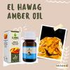 1 Pack Pure & Natural Amber Oil Cold Pressed El Hawag Elhawag Natural Concentrated Crude Perfect Fresh for Body & Skin No Additives Non GMO Kosher Halal (1 oz / 30 ml)     view 3