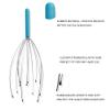 CXHL Head Scratcher 12 Fingers Handheld Scalp Massager for Head Body Stress Relax(2 Pack, Random Colors) view 2